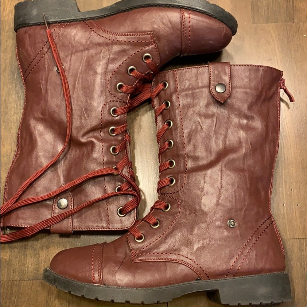 Red/Maroon boots